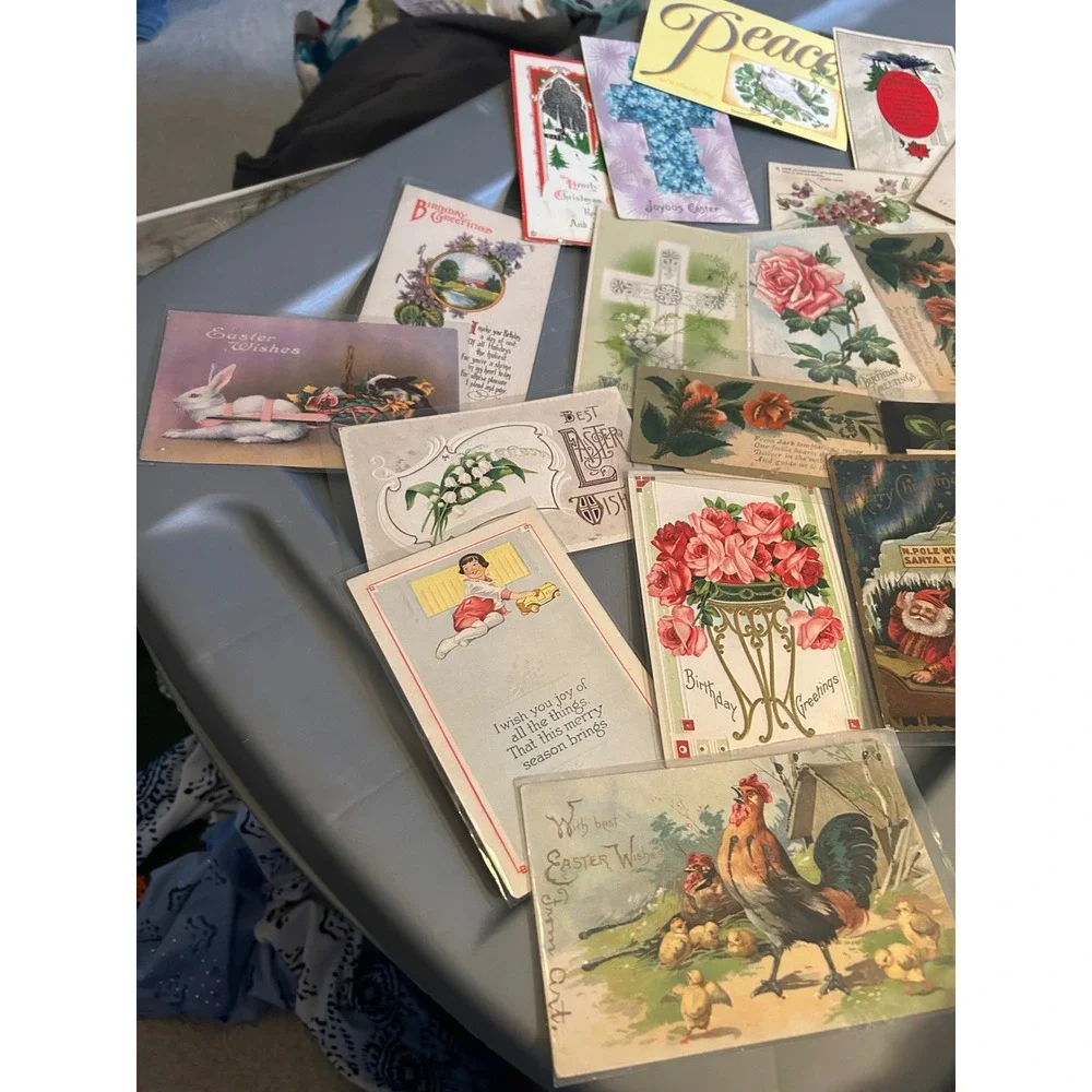 Vintage Postcard Lot of 20+ PostCards, most Written on, early 1900s
